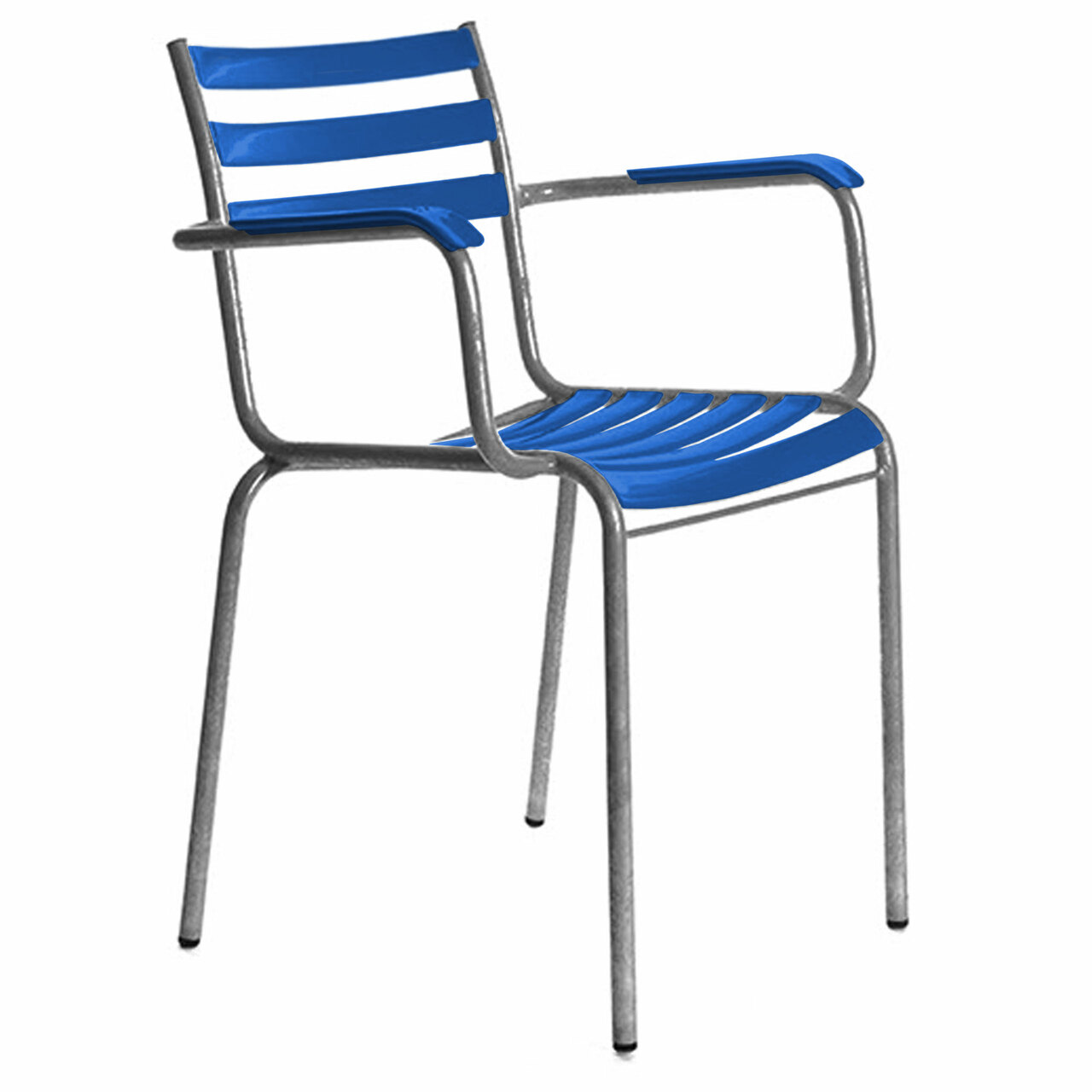 Manufakt Armlehnstuhl 'Bättig 7a' Blau - RAL 5005
