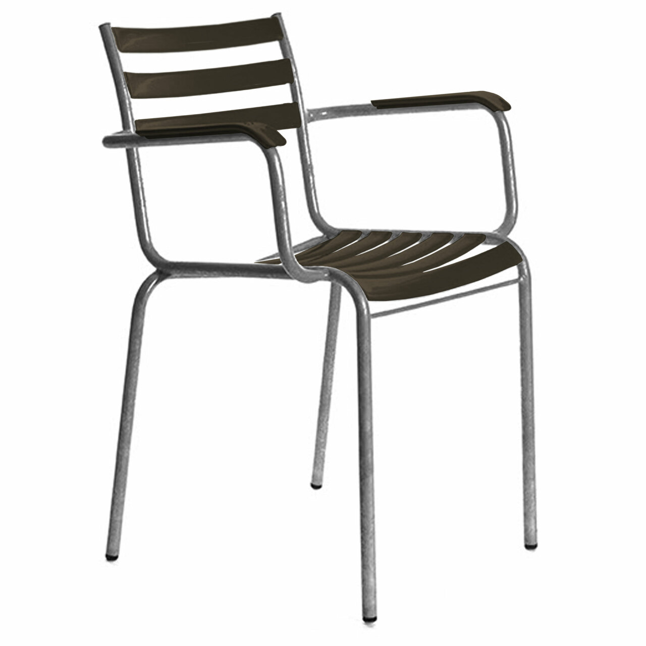 Manufakt Armlehnstuhl 'Bättig 7a' Grauoliv - RAL 6006