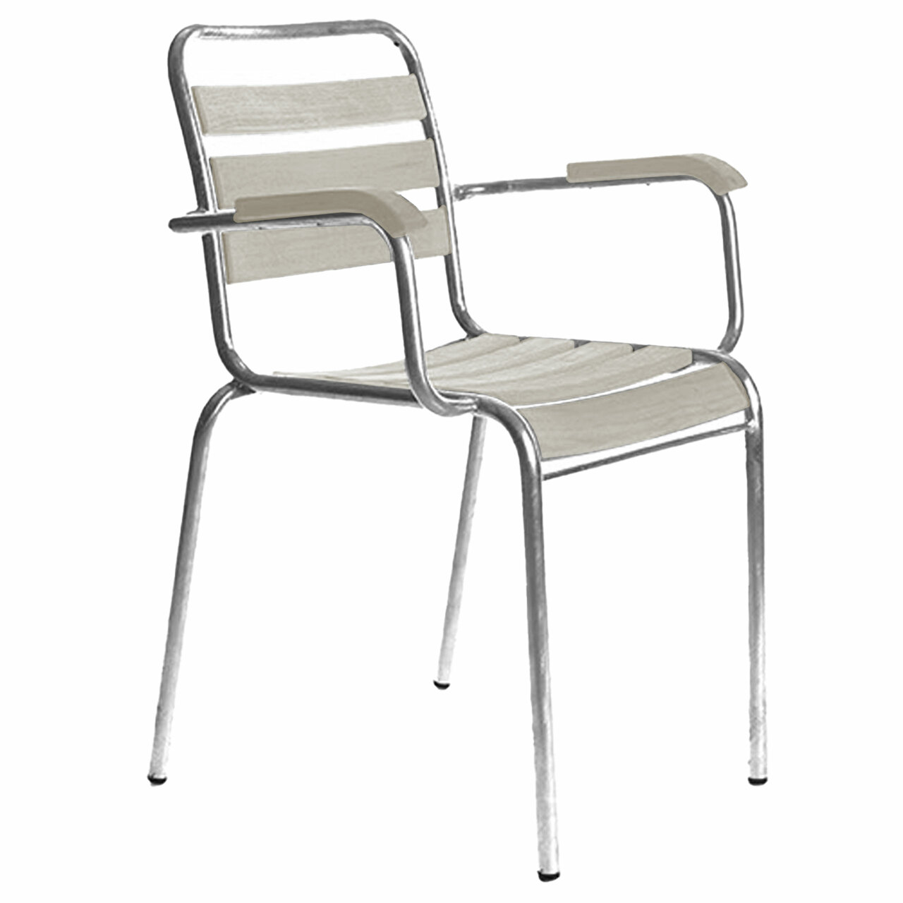 Manufakt Armlehnstuhl 'Bättig 12a' Weiss - RAL 9010