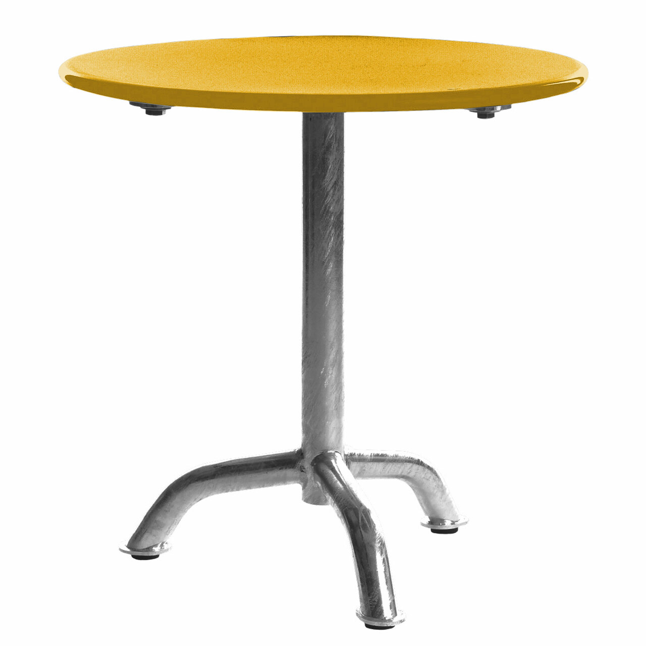 Manufakt Kleiner Clubtisch 'Bättig' Gelb - RAL 1023, Ø: 50 cm	