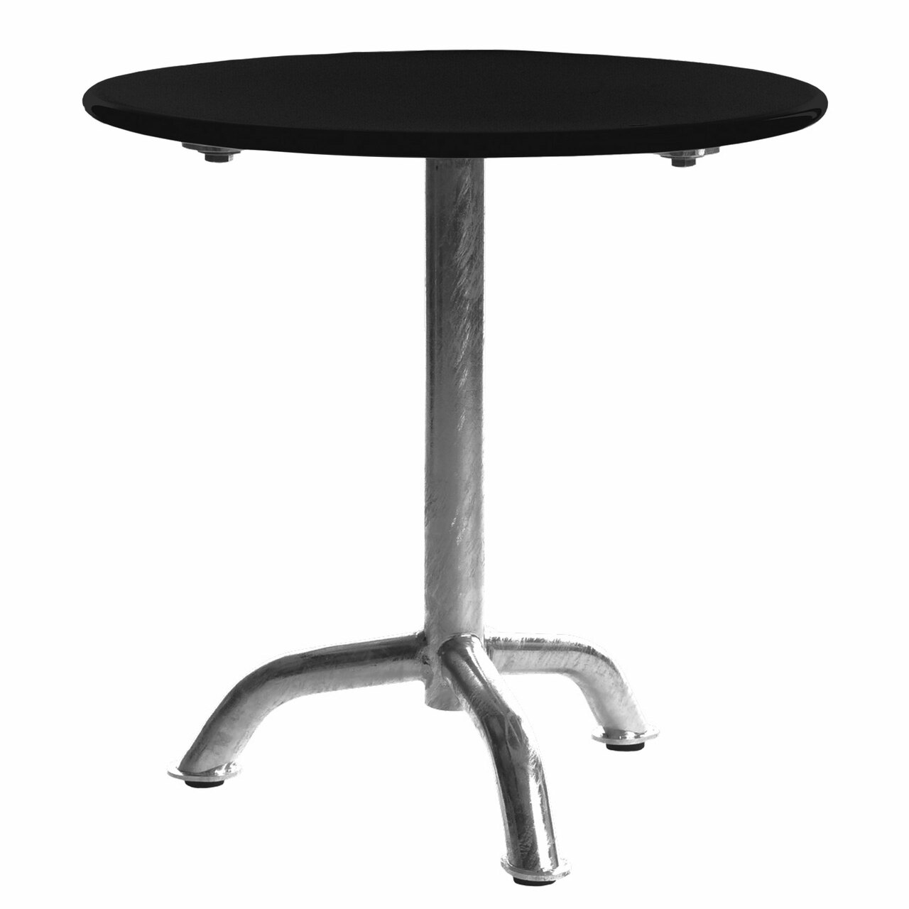Manufakt Kleiner Clubtisch 'Bättig' Schwarz - RAL 9005, Ø: 50 cm	