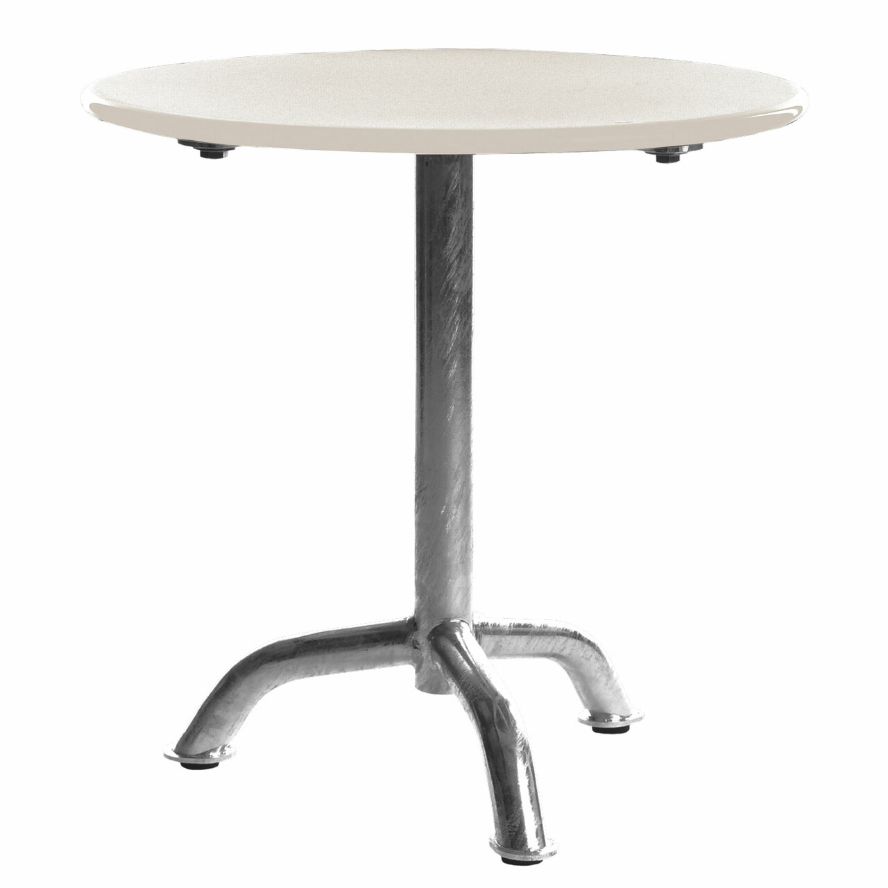 Manufakt Kleiner Clubtisch 'Bättig' Verkehrsweiss - RAL 9016, Ø: 50 cm	