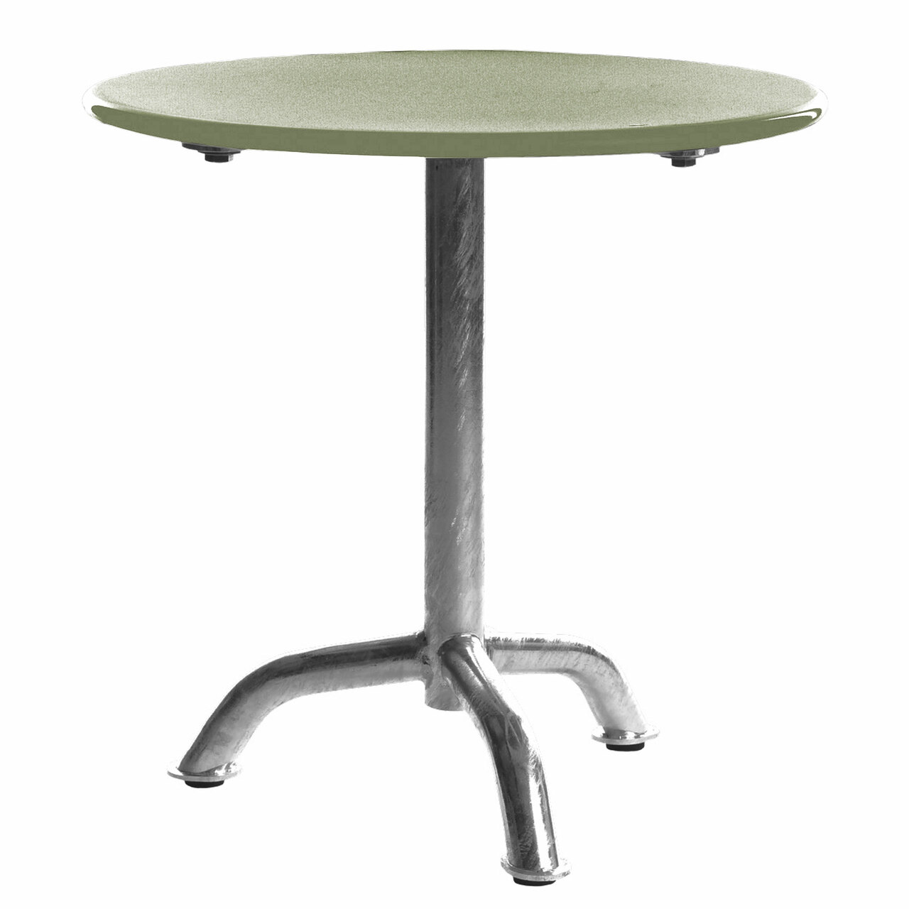 Manufakt Kleiner Clubtisch 'Bättig' Heugrün - NCS S 3010-G50Y, Ø: 50 cm	