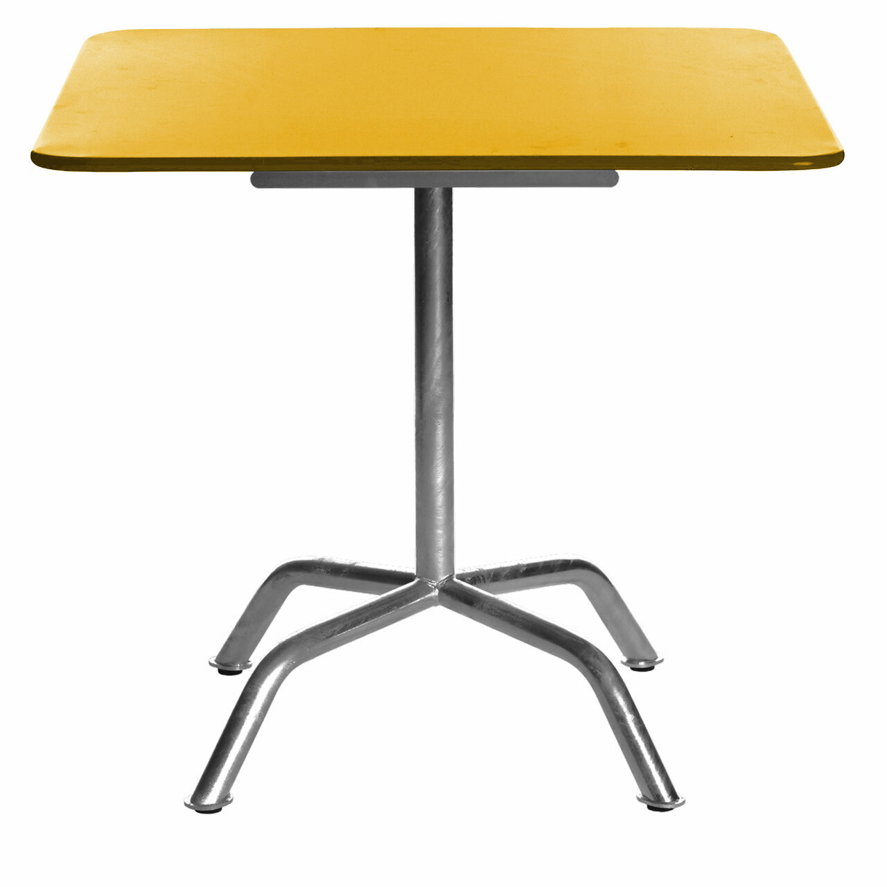 Manufakt Quadratischer Tisch 'Bättig' Gelb - RAL 1023, 80 x 80 cm