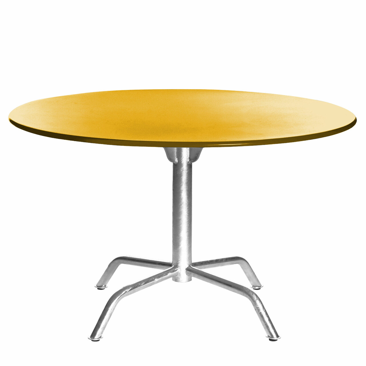 Manufakt Grosser Clubtisch 'Bättig' Gelb - RAL 1023, Ø: 120 cm