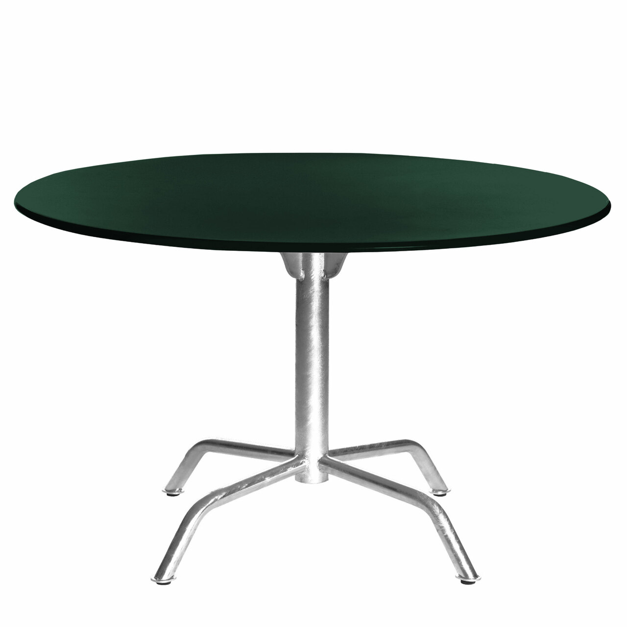 Manufakt Grosser Clubtisch 'Bättig' Tannengrün - RAL 6009, Ø: 120 cm
