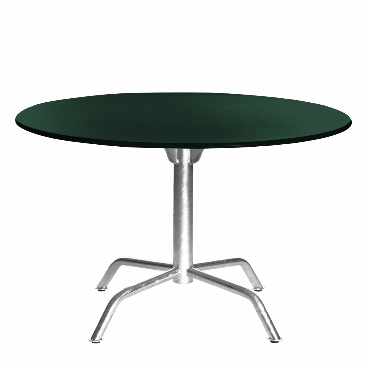 Manufakt Grosser Clubtisch 'Bättig' Tannengrün - RAL 6009, Ø: 100 cm