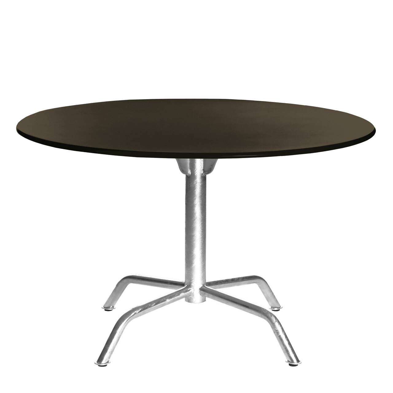 Manufakt Grosser Clubtisch 'Bättig' Grauoliv - RAL 6006, Ø: 100 cm