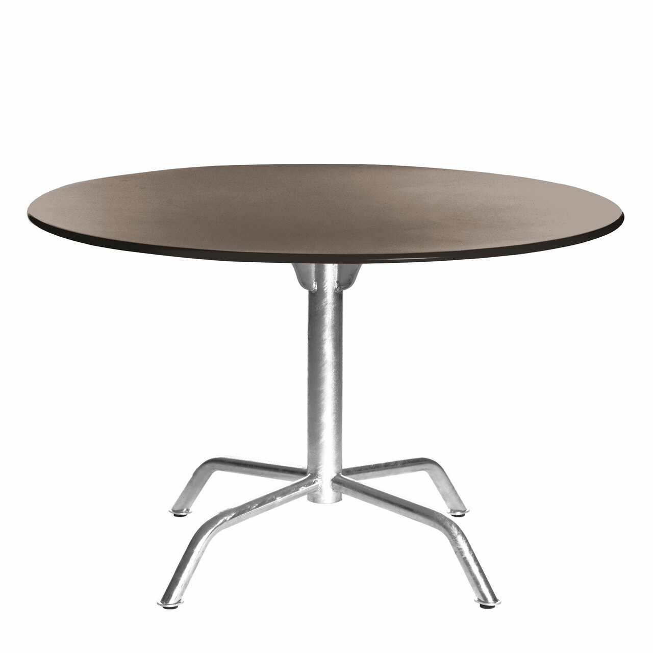 Manufakt Grosser Clubtisch 'Bättig' Beigegrau - RAL 7006, Ø: 100 cm