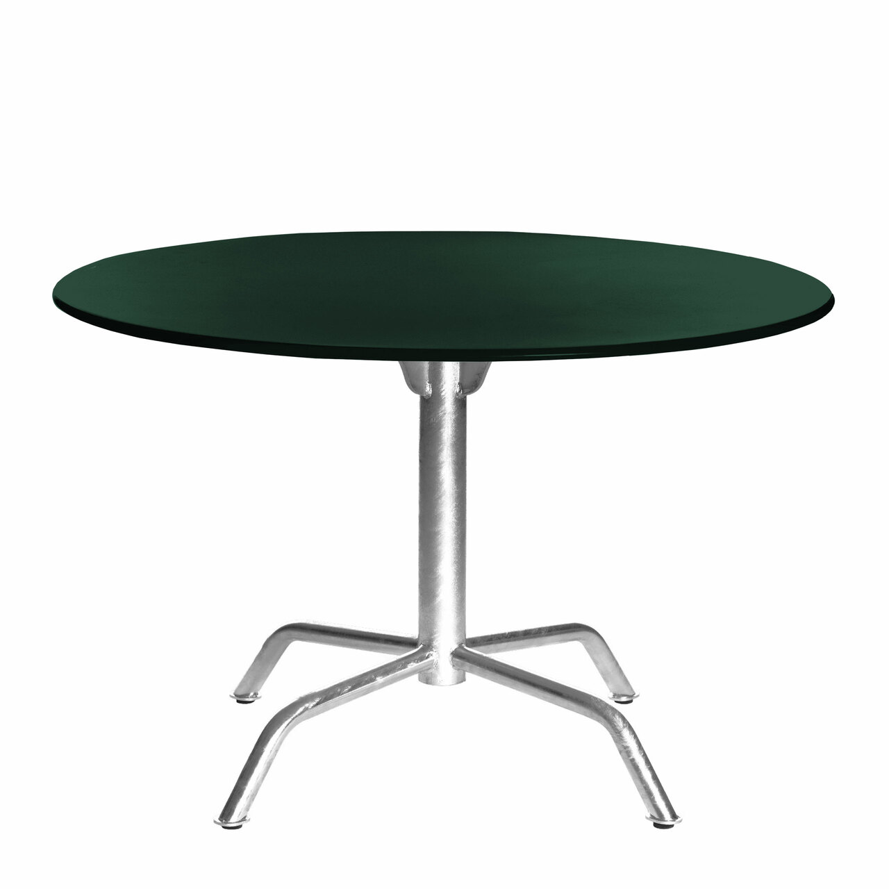 Manufakt Grosser Clubtisch 'Bättig' Tannengrün - RAL 6009, Ø: 80 cm