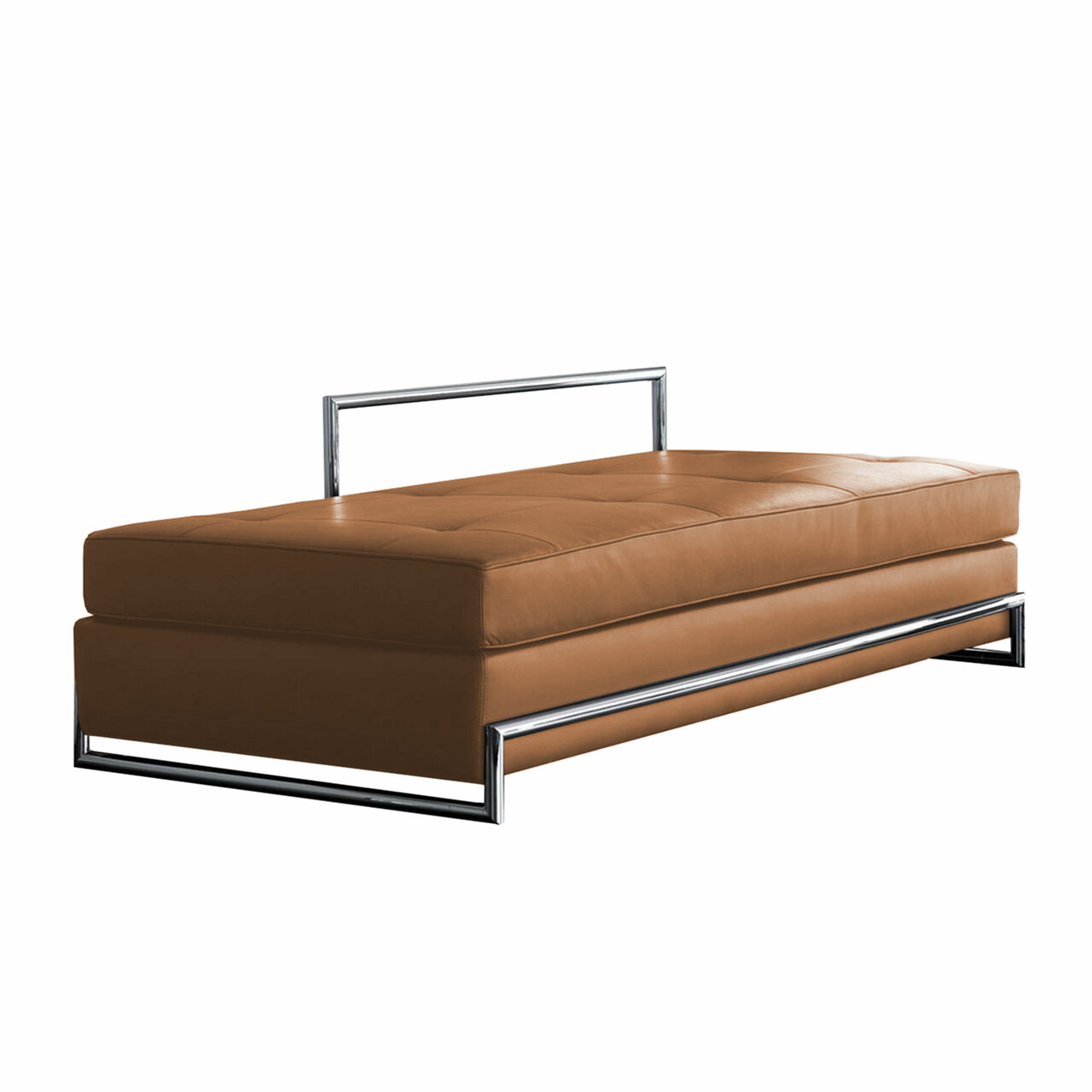 Classicon Daybed von 'Classicon' in Leder Chrom, Cognac - Classic