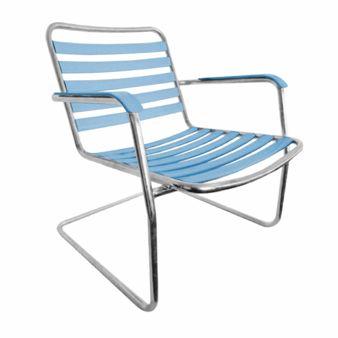 Manufakt Freischwinger 'Bättig' Hellblau - NCS S 2040-R90B