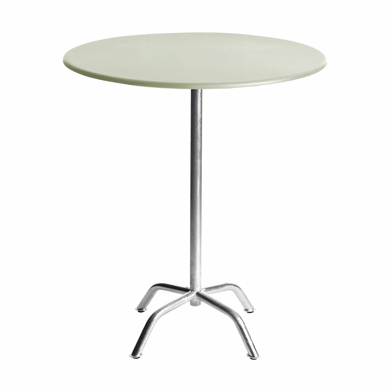 Manufakt Runder Stehtisch 'Bättig' Heugrün - NCS S 3010-G50Y, Ø: 70 cm, 4-Beinig