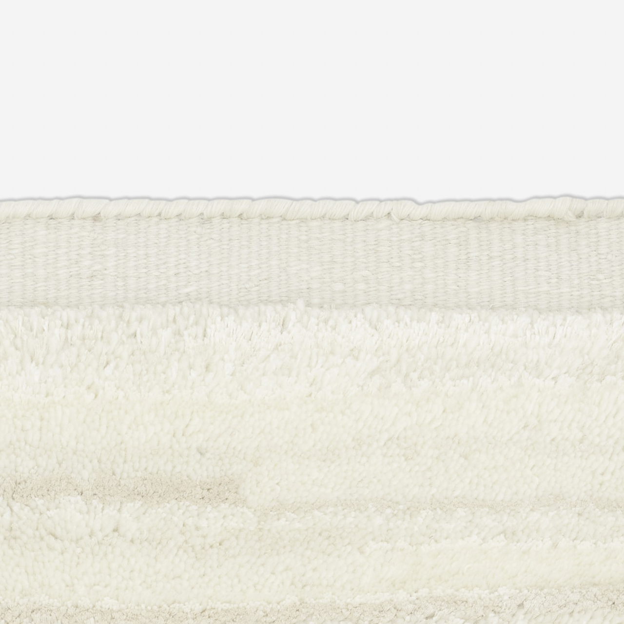 Kvadrat Teppich 'Cascade' 130 x 170 cm, Reinweiss 0002