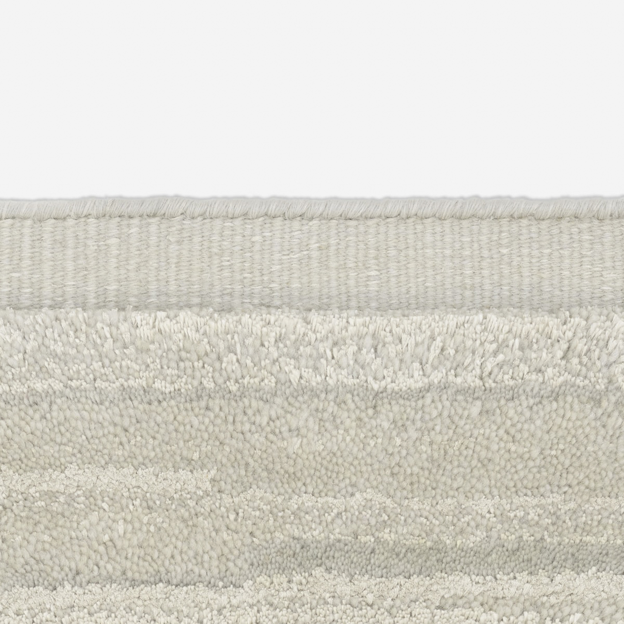 Kvadrat Teppich 'Cascade' 130 x 170 cm, Grauweiss 0006