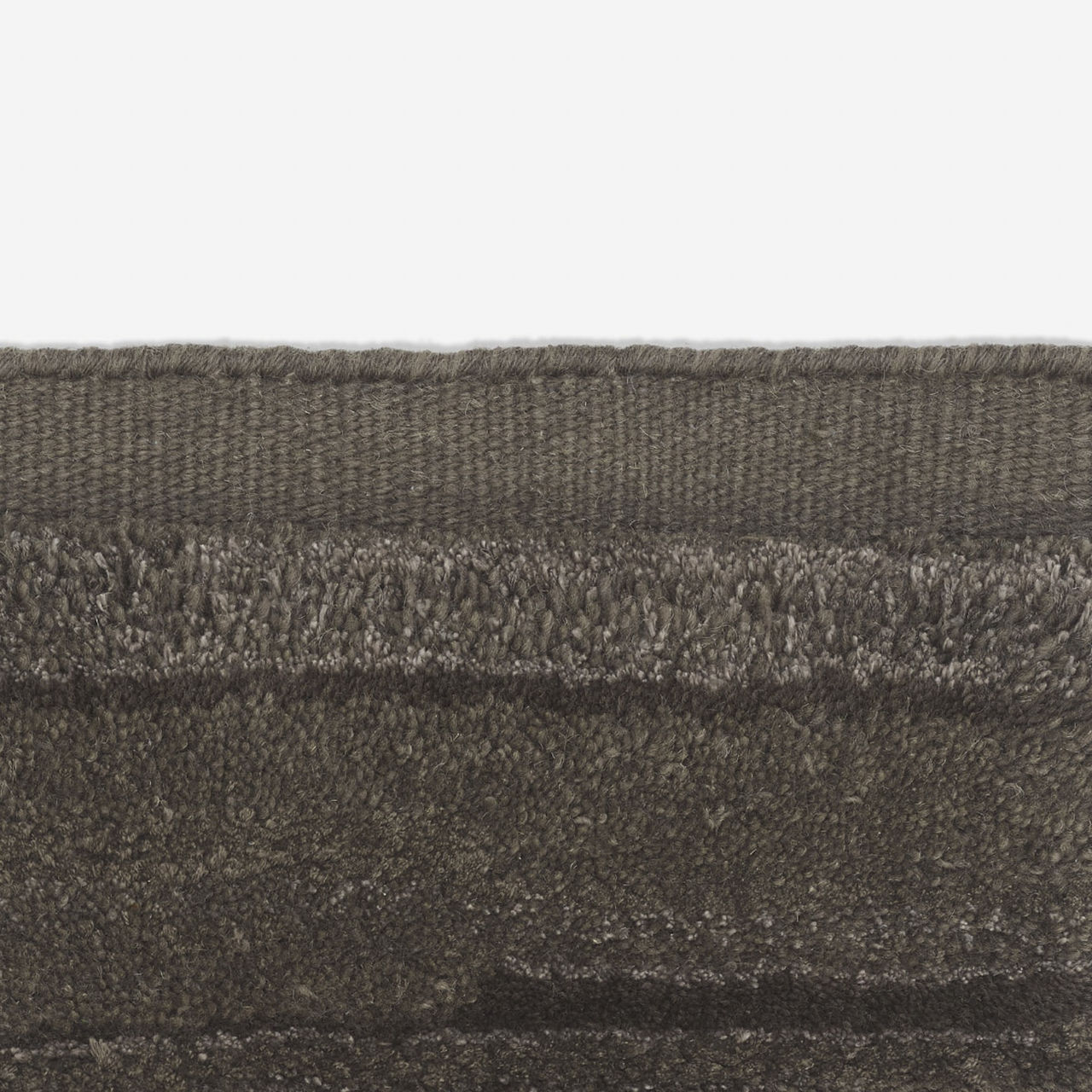 Kvadrat Teppich 'Cascade' 130 x 170 cm, Braungrau 0016