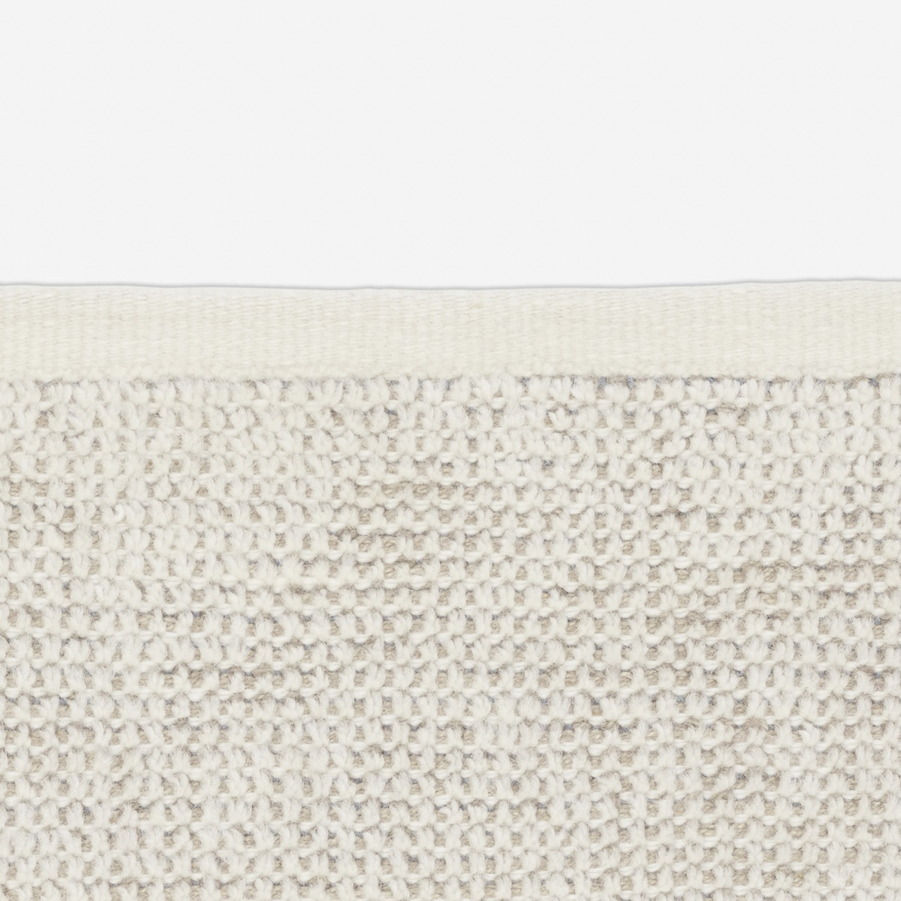 Kvadrat Teppich 'Kanon' 130 x 170 cm, Grauweiß 0004