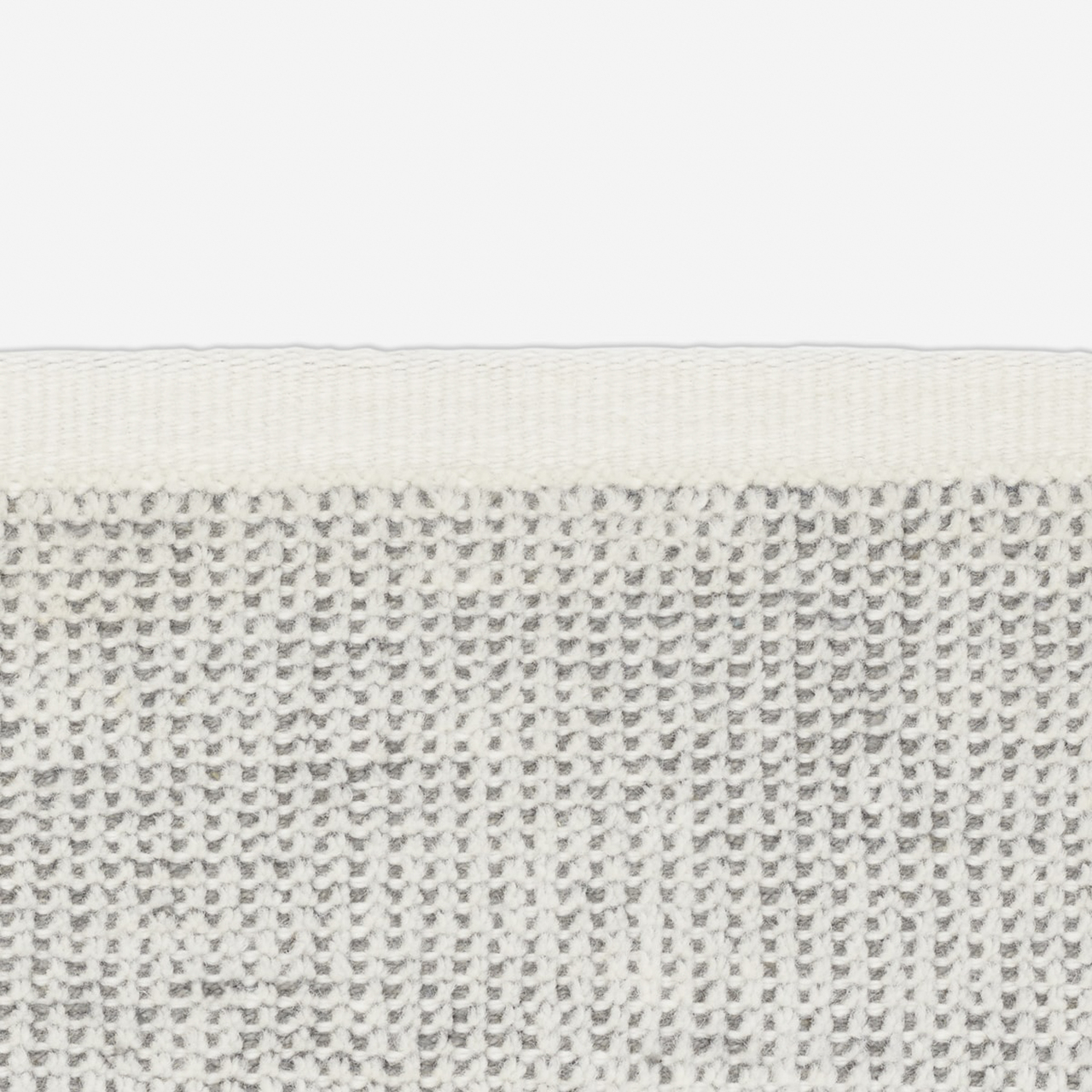 Kvadrat Teppich 'Kanon' 130 x 170 cm, Perlweiss 0043