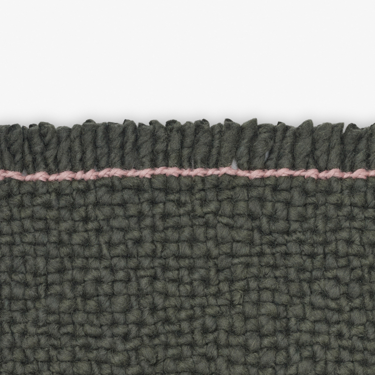Kvadrat Teppich 'Bold Block' 130 x 170 cm, Schwarzoliv 0980
