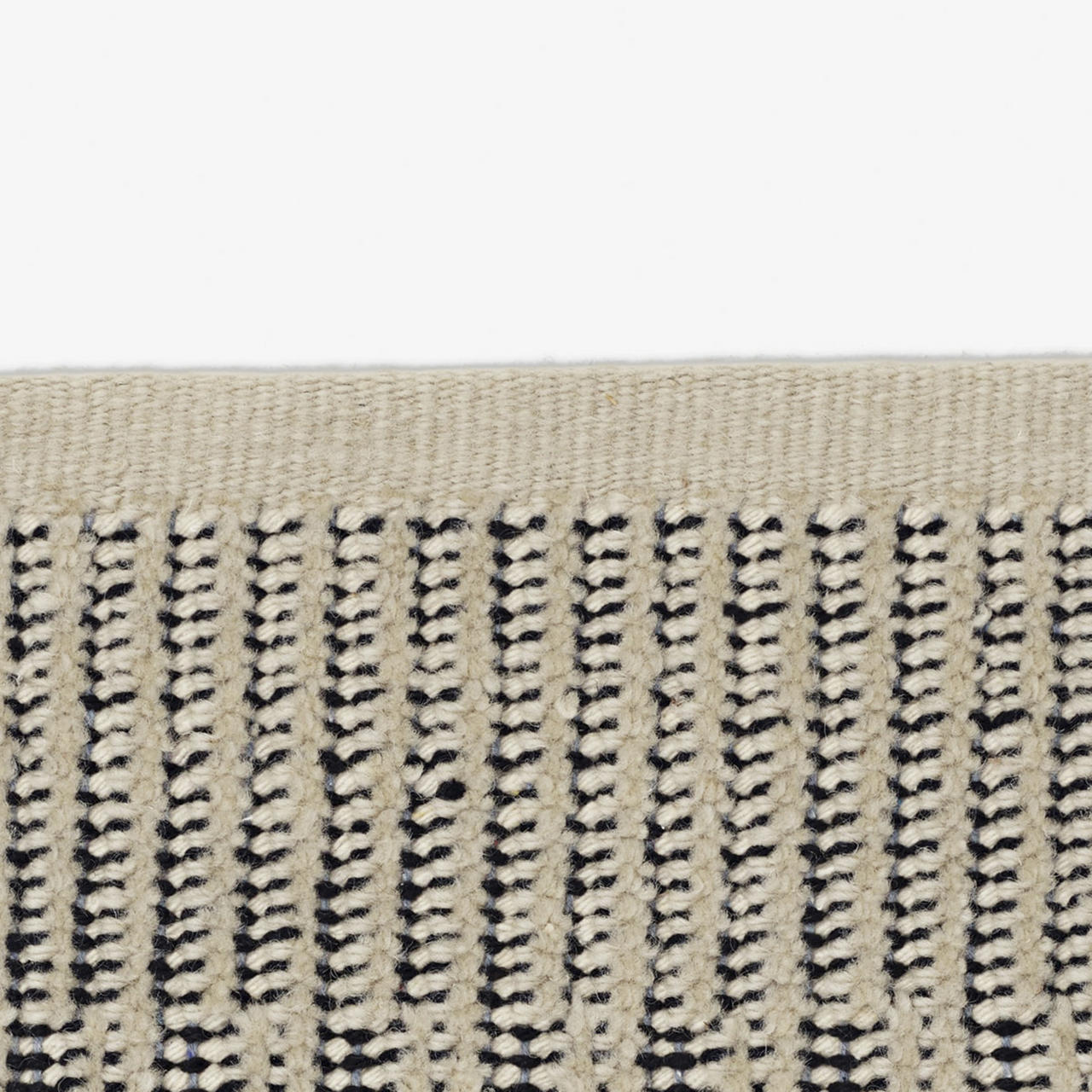 Kvadrat Teppich 'Kanon Pattern Plow' 130 x 170 cm, Elfenbein 0006