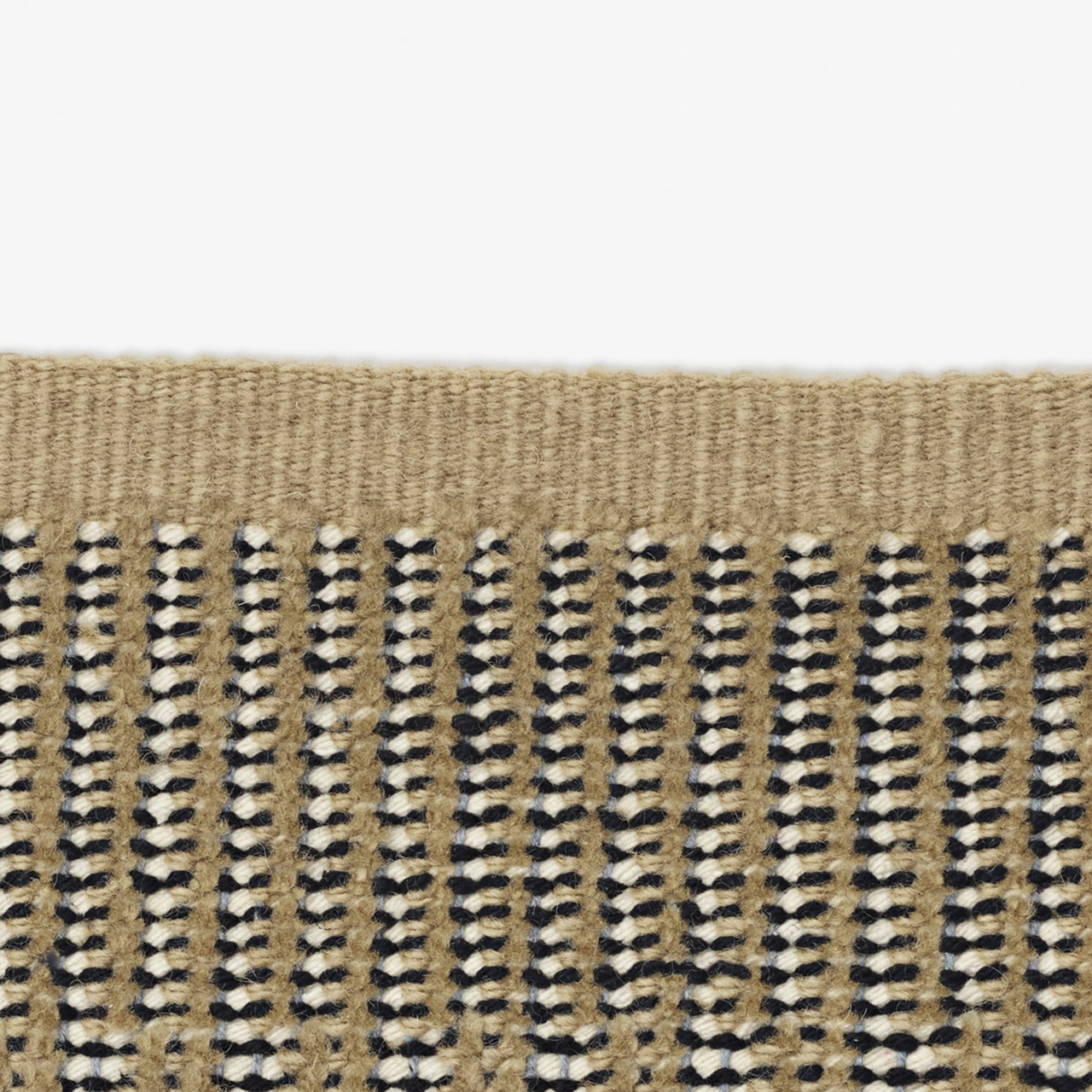 Kvadrat Teppich 'Kanon Pattern Plow' 130 x 170 cm, Ockergelb 0016