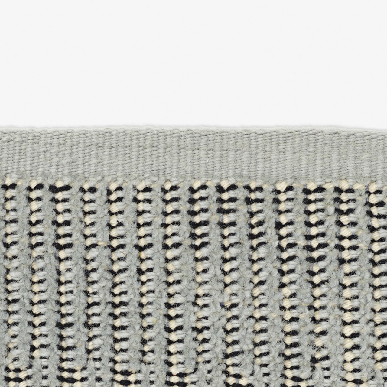 Kvadrat Teppich 'Kanon Pattern Plow' 130 x 170 cm, Achatgrau 0021