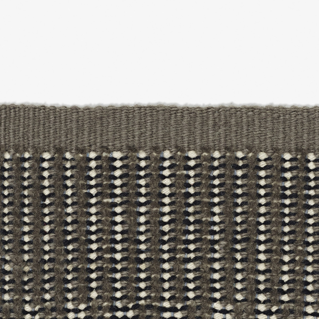 Kvadrat Teppich 'Kanon Pattern Plow' 130 x 170 cm, Gelboliv 0026