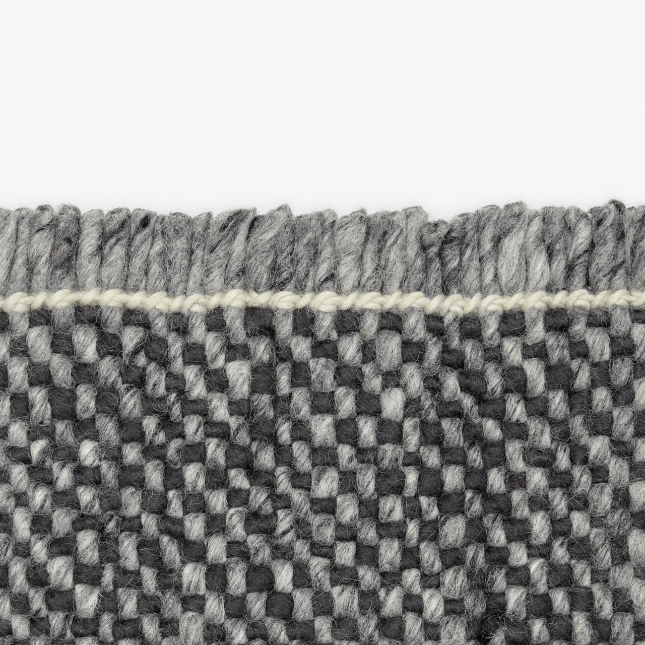 Kvadrat Teppich 'Bold Melange' 130 x 170 cm, Mausgrau 0191