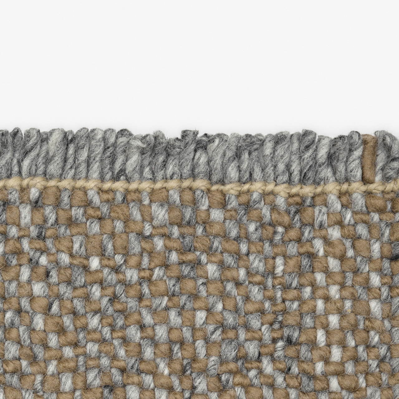 Kvadrat Teppich 'Bold Melange' 130 x 170 cm, Perlbeige 0361