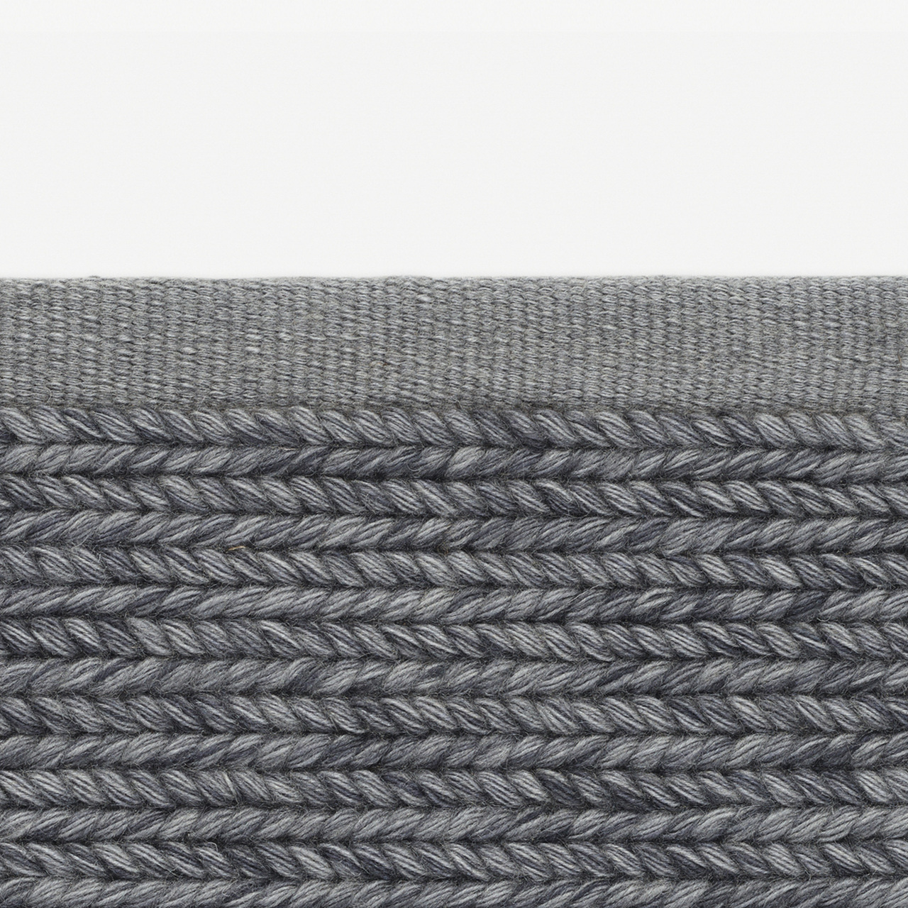 Kvadrat Teppich 'Aram 2' 130 x 170 cm, Basaltgrau 0191