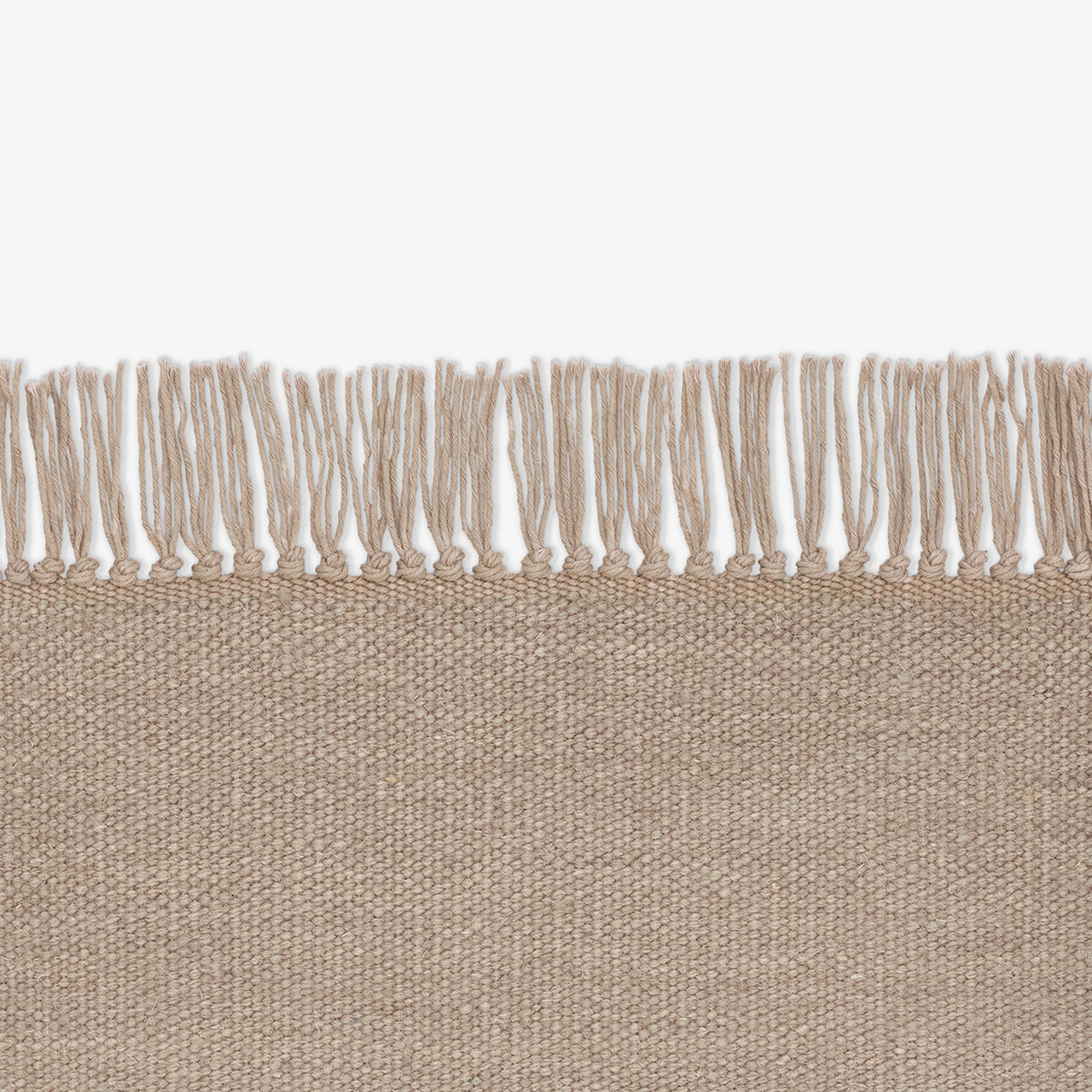 Kvadrat Teppich 'Vintage Coloured Fringes' 130 x 170 cm, Kieselgrau 0606