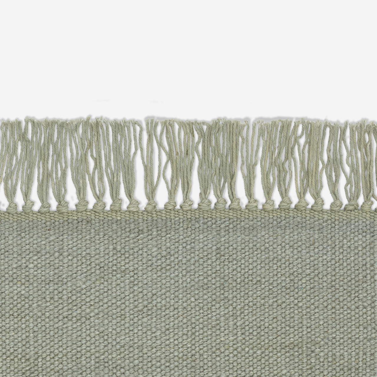 Kvadrat Teppich 'Vintage Coloured Fringes' 130 x 170 cm, Moosgrau 3434