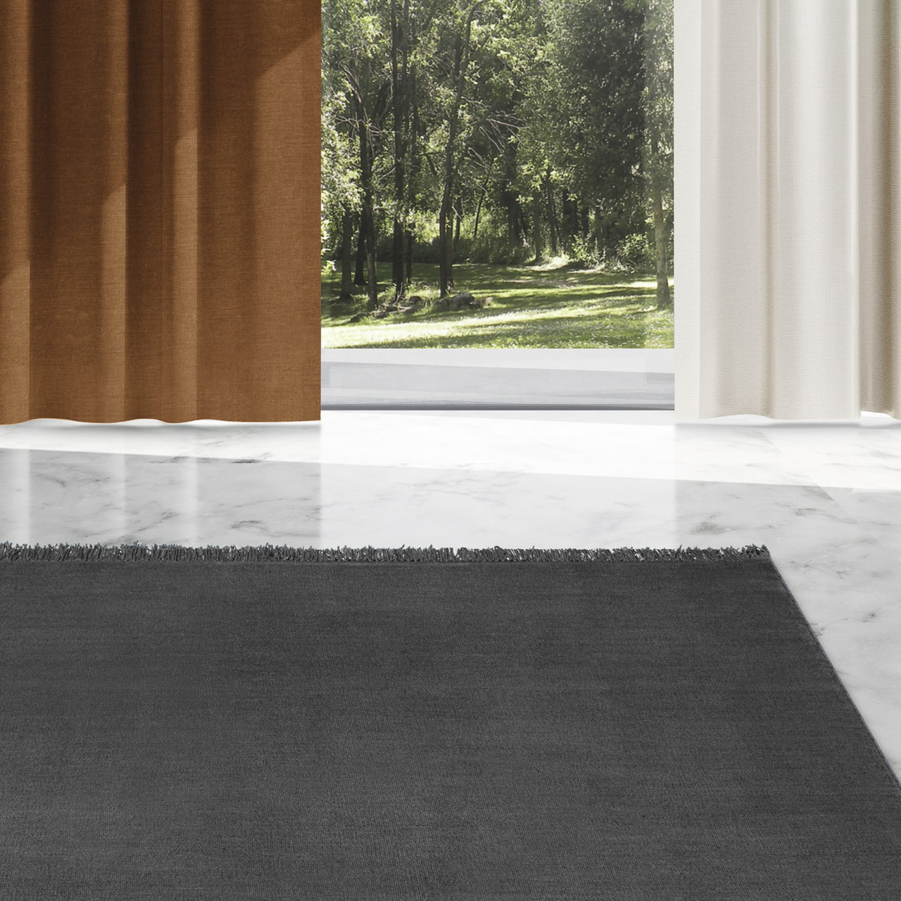 Teppich Vintage Coloured Fringes von Kvadrat Rugs
