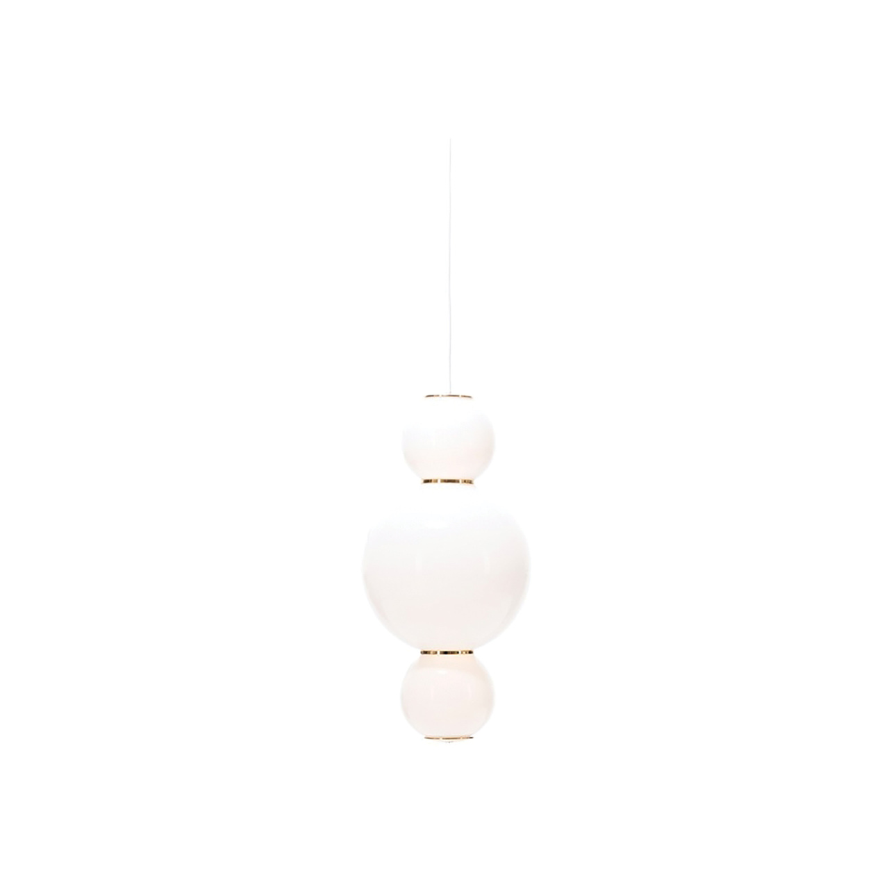 Formagenda Pendelleuchte 'Pearls' Gold / Weiss, Version A