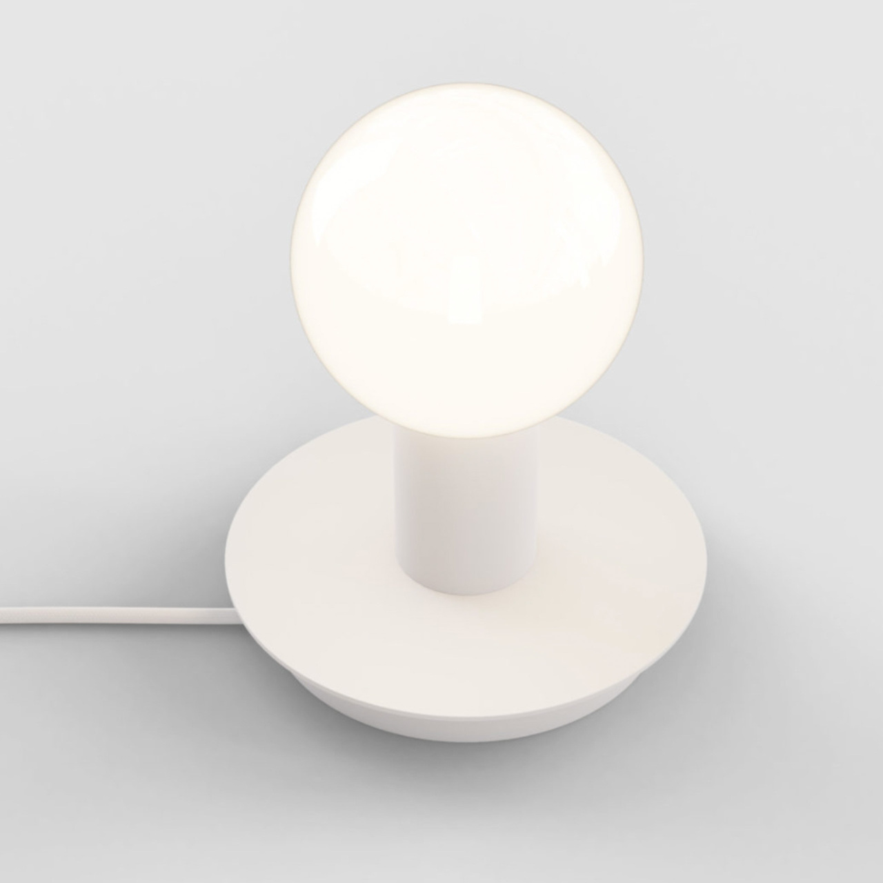 Lambert & Fils Tischleuchte 'Dot' Weiss, Weiss