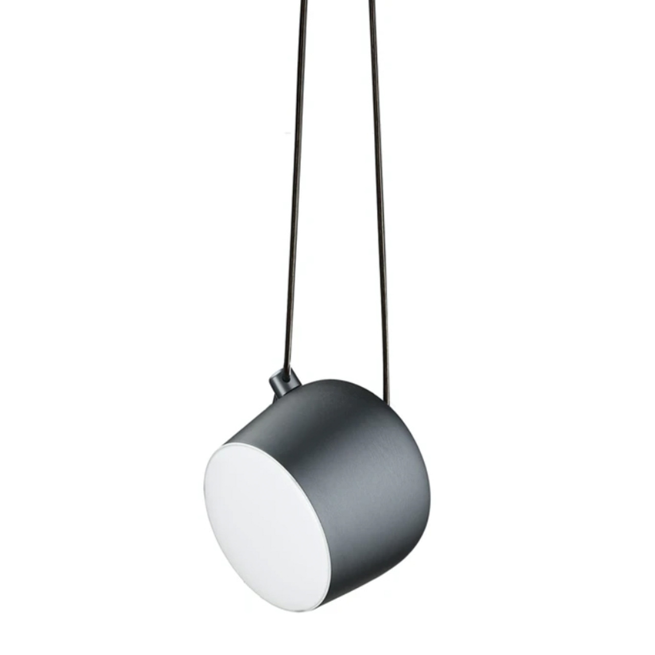 Flos Aim Stahlblau eloxiert, Ø: 24.3 cm