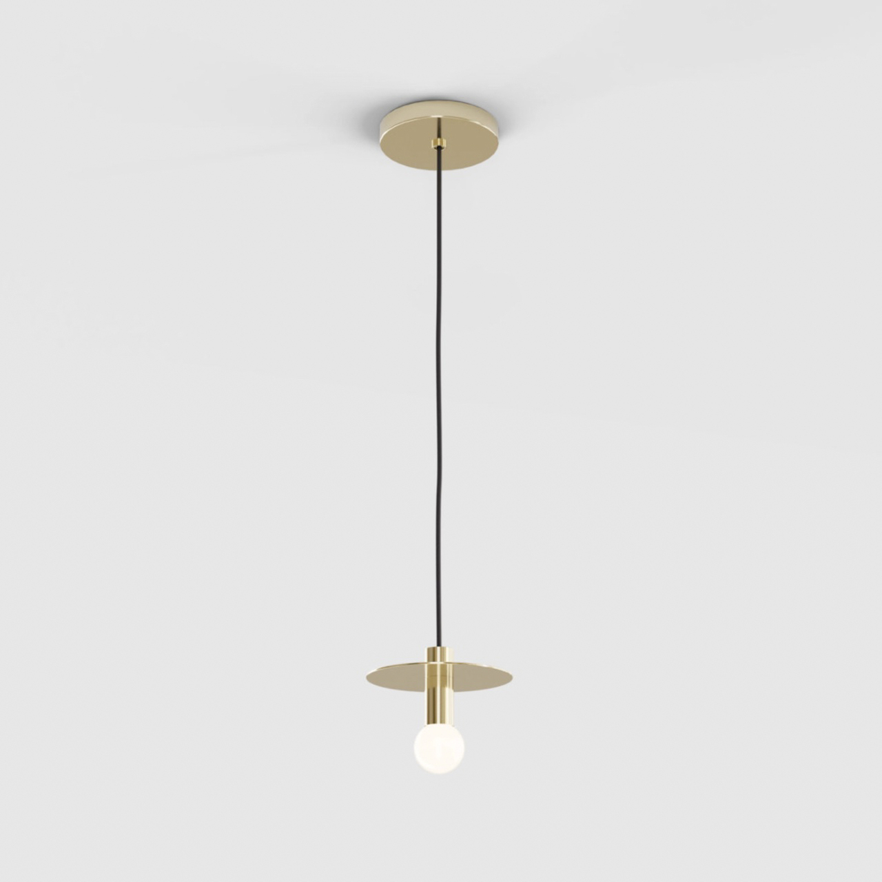 Lambert & Fils Pendelleuchte 'Dot Suspension' Messing, Schwarz