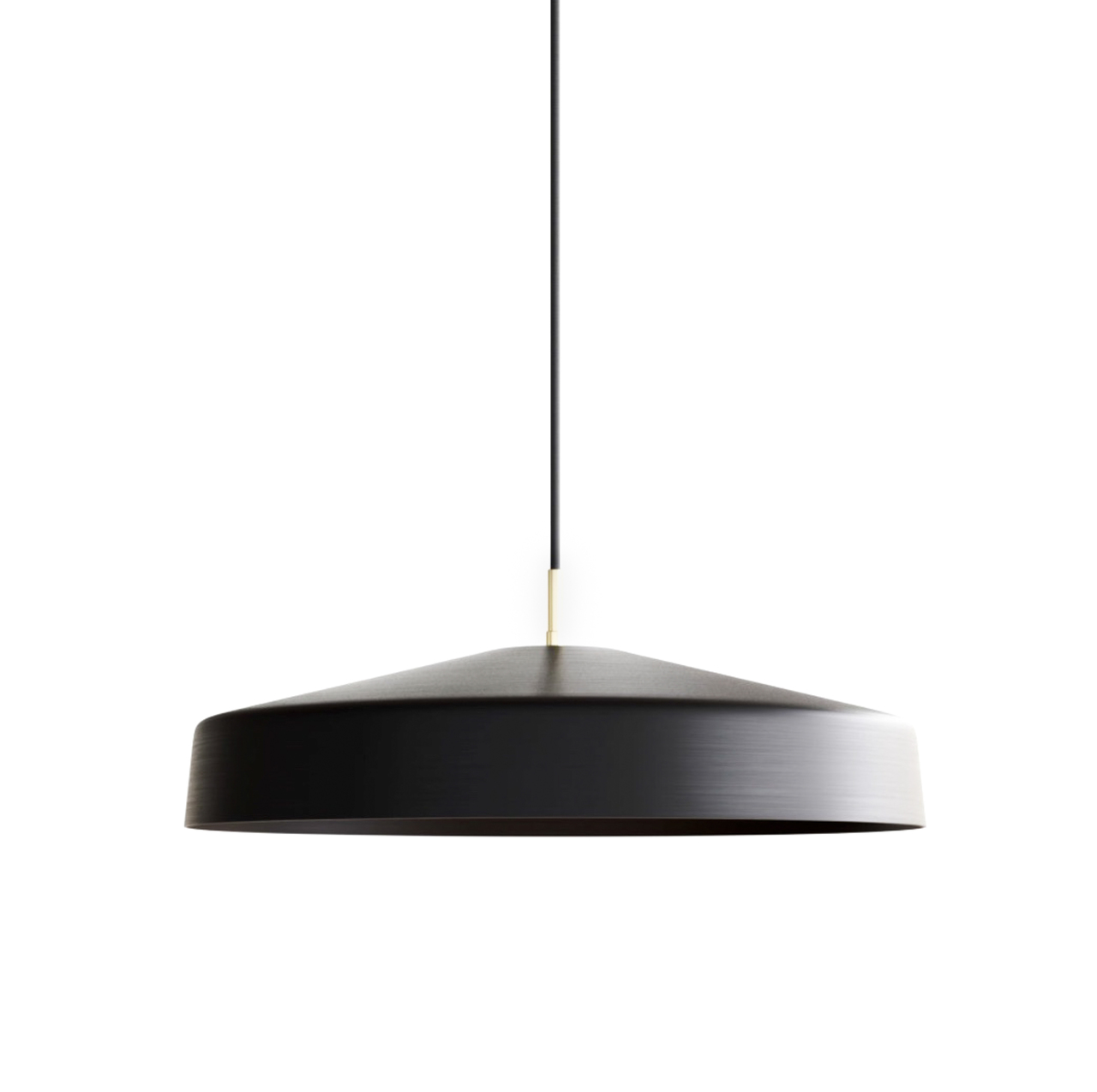Lambert & Fils Deckenleuchte 'Cliff' Schwarz / Messingelemente