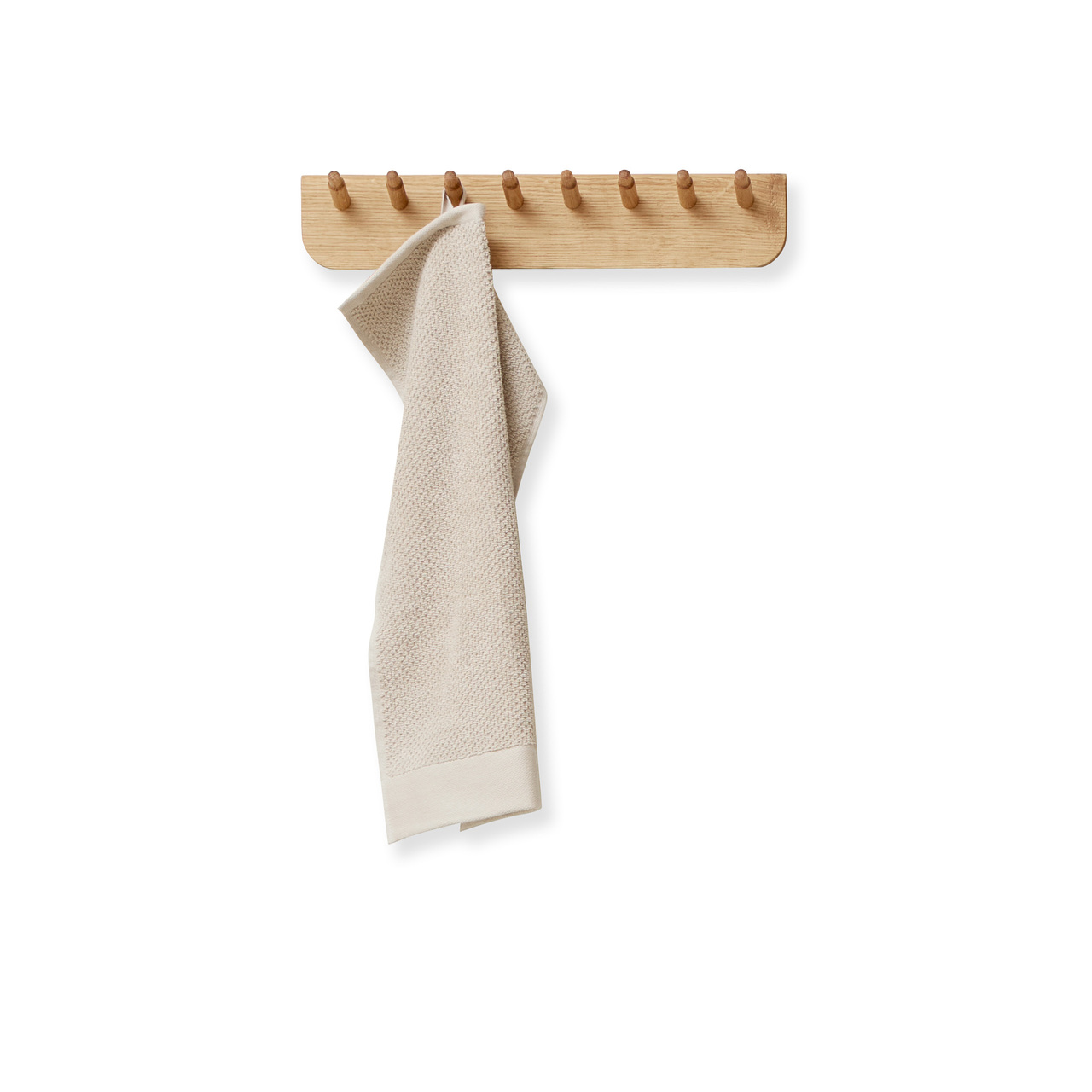 Form & Refine Wandgarderobe 'Echo' Eiche weiss geölt , B: 40 cm