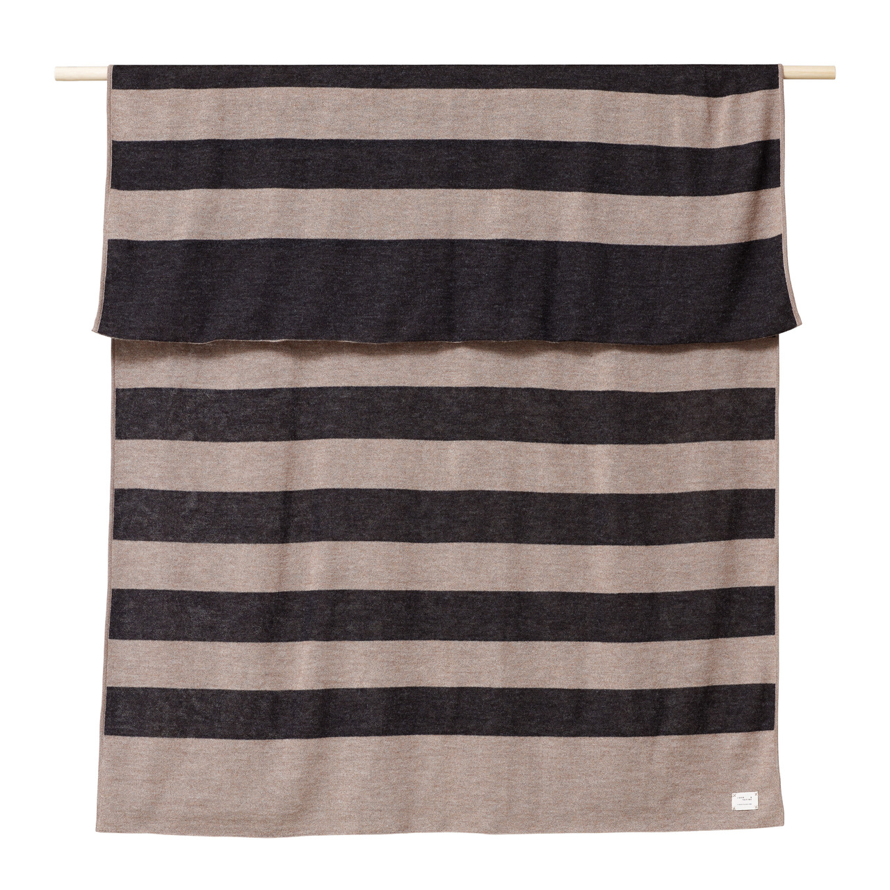 Form & Refine Gestreiftes Plaid 'Aymara Ribbon'  Schwarz gestreift