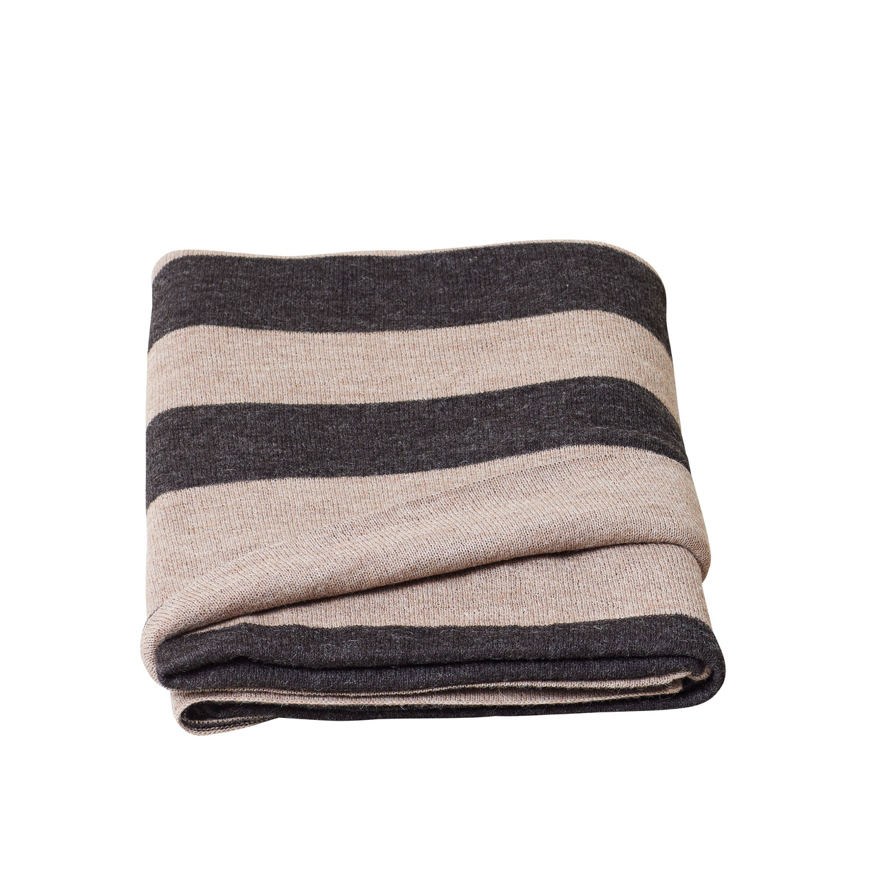 Form & Refine Gestreiftes Plaid 'Aymara Ribbon'  Schwarz gestreift