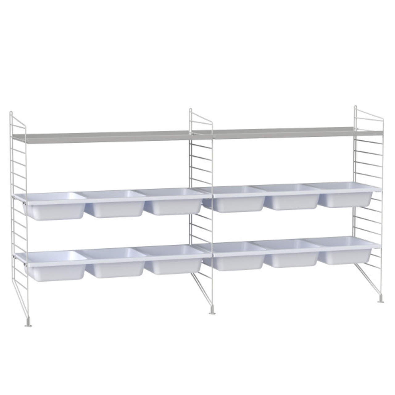 Regal 'String' mit Boxen String Furniture
