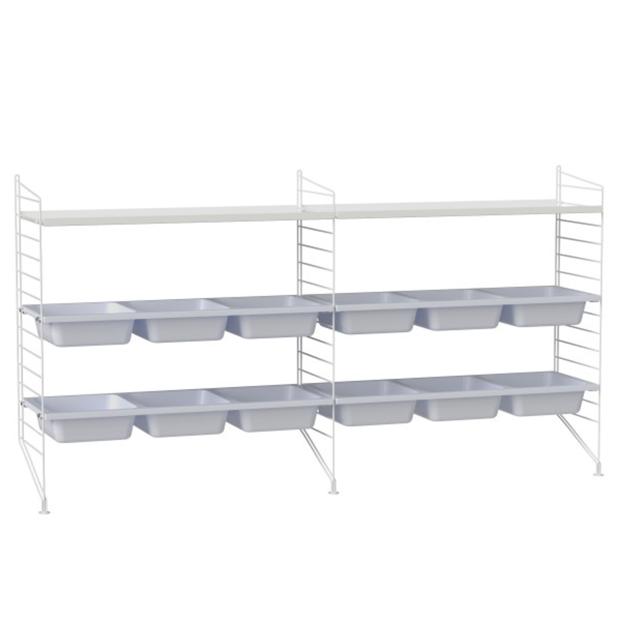 Regal 'String' mit Boxen String Furniture