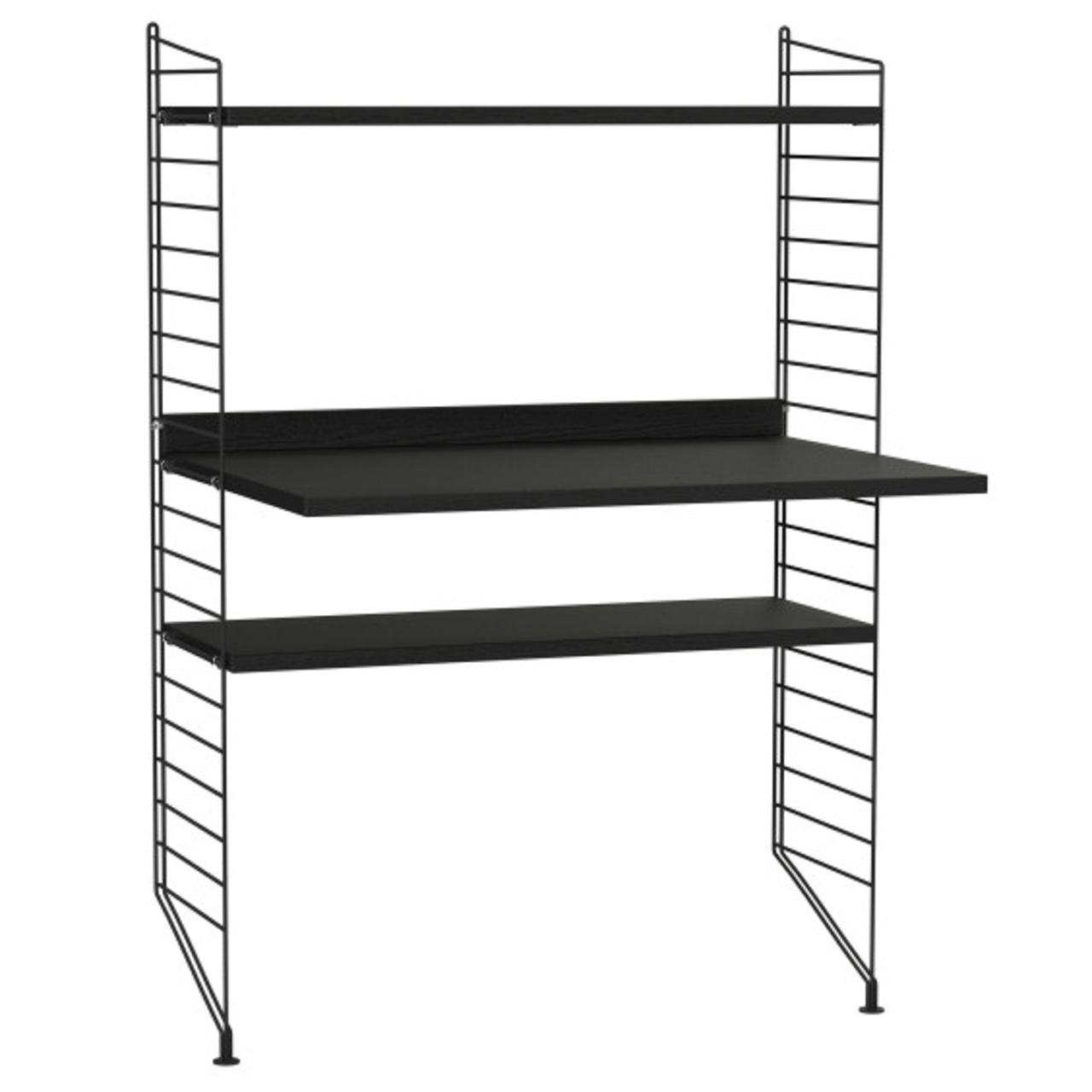 1.15 m hohes Regal 'String' mit Arbeitstisch String Furniture