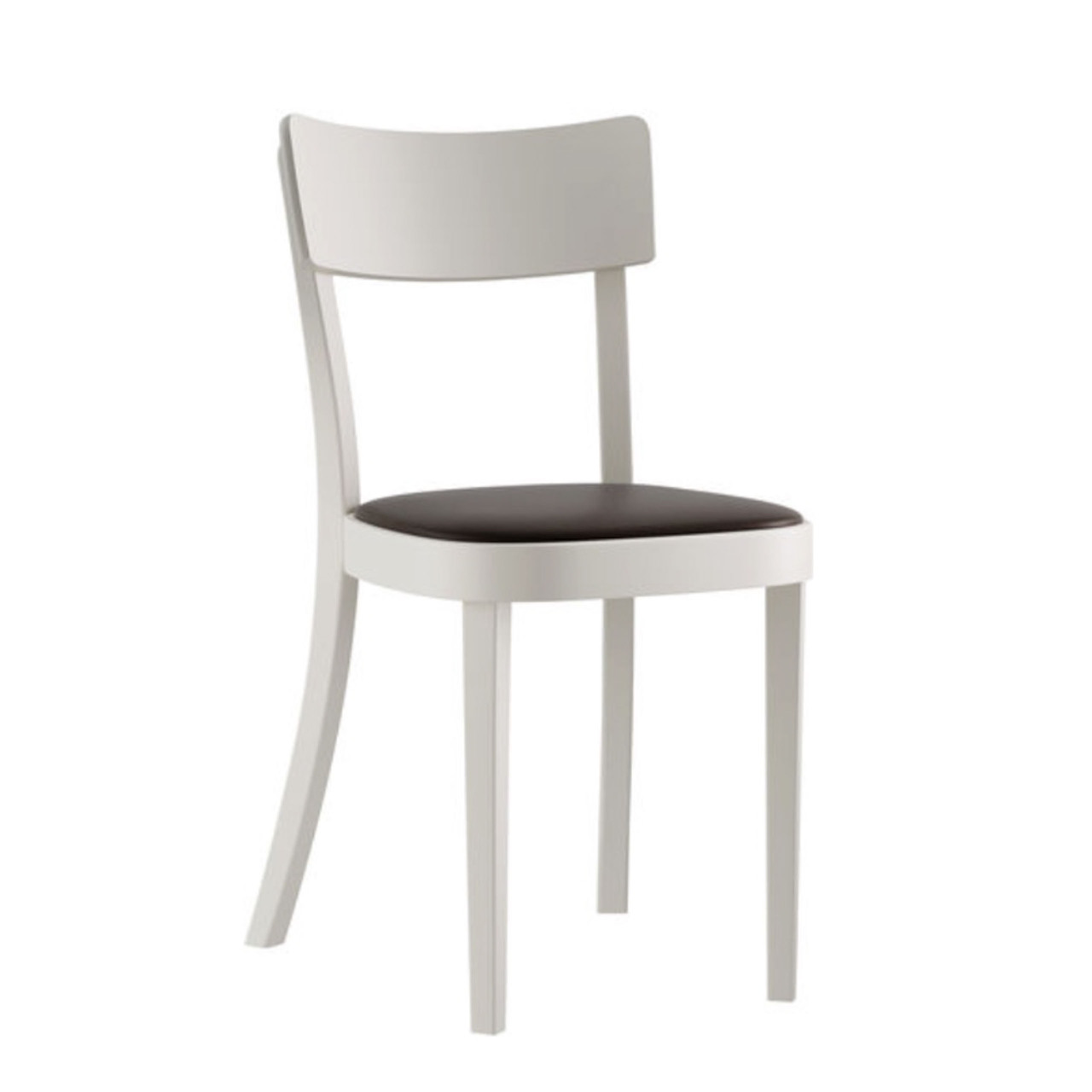 Horgenglarus Classic Stuhl Kunststoffgleiter, Buche Weiss - HG 330, Mit Sitzpolster