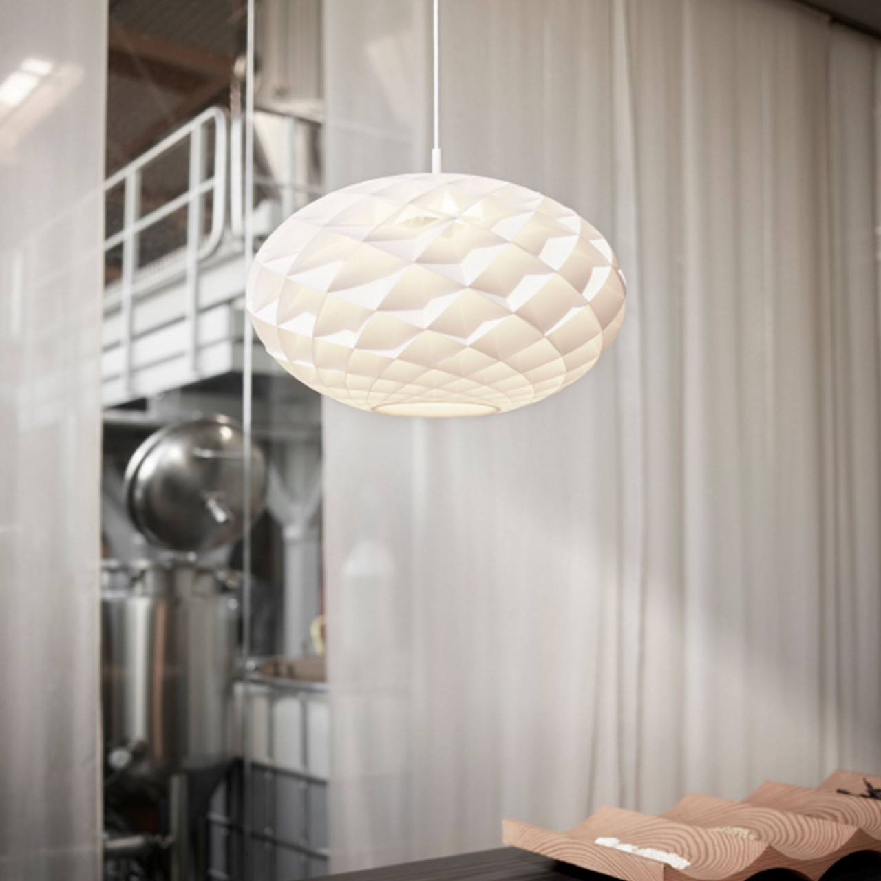 Louis Poulsen Pendelleuchte 'Patera Oval' Ø: 50 cm, Ohne Lichtsteuerung