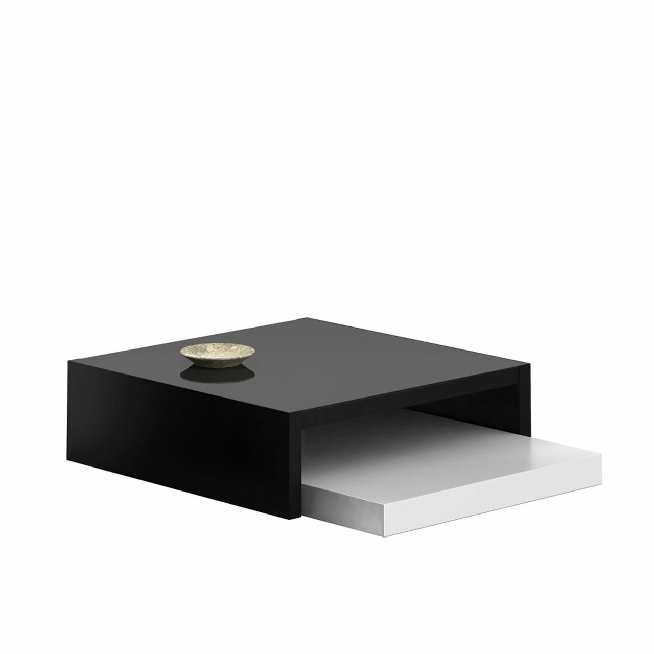 Zeus Max low tables Stahlblech schwarz phosphatiert, B: 100 cm / T: 100 cm