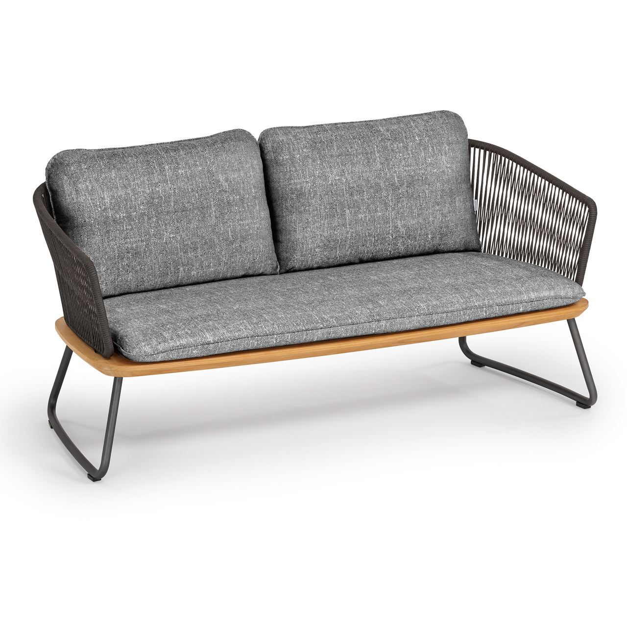 Weishäupl 2-Sitzer Sofa 'Denia' Grau Metallic