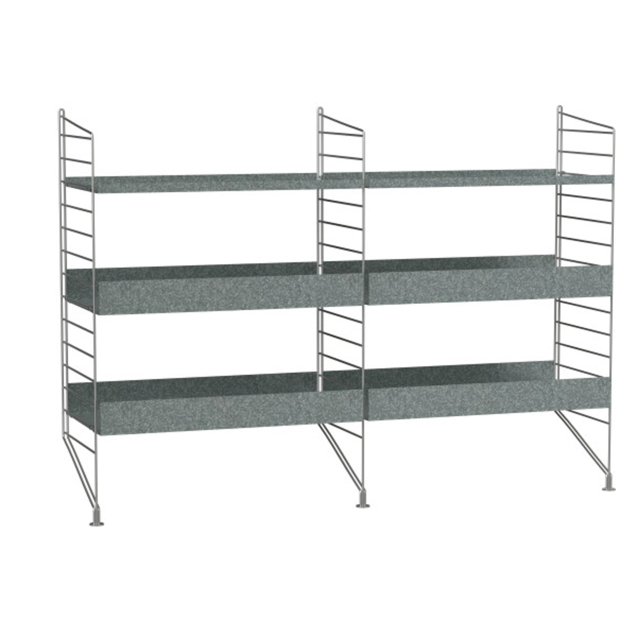 String Furniture Floor Panels Galvanized / Pack 1 Verzinkt, H: 85 cm, T: 30 cm