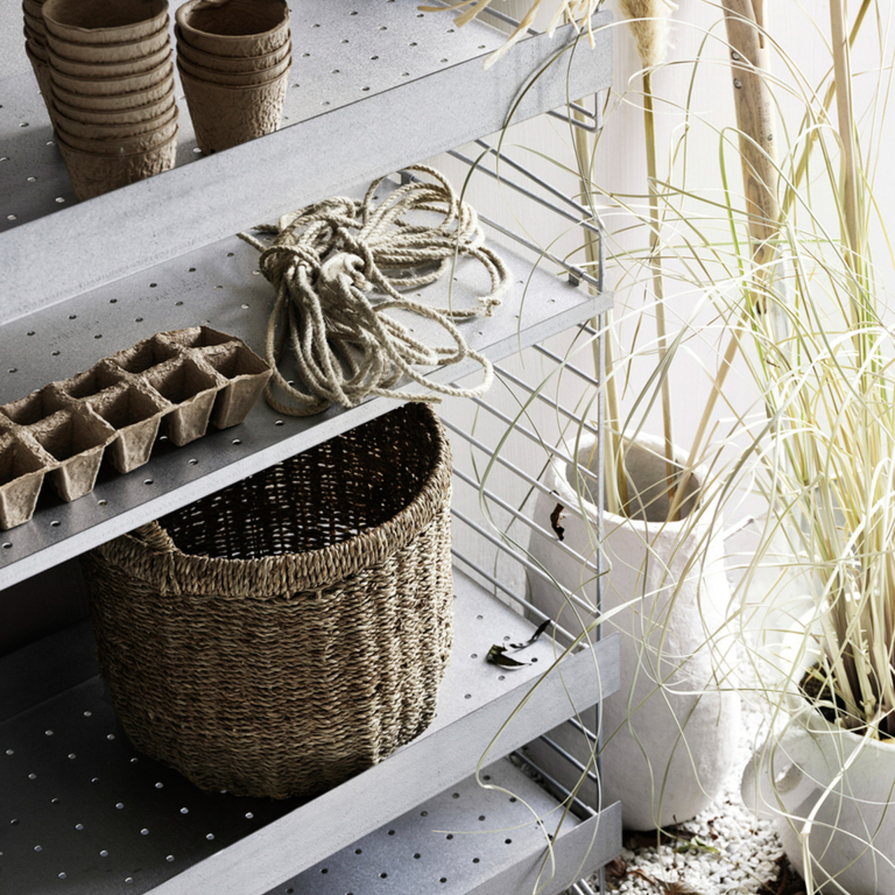 String Furniture Floor Panels Galvanized / Pack 1 Verzinkt, H: 85 cm, T: 30 cm
